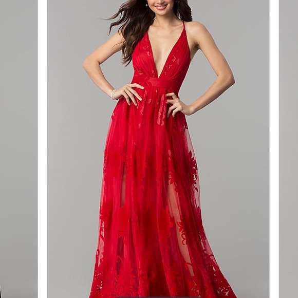 Red Prom Dress - Picture 1 of 4